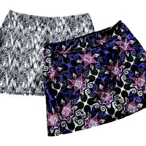 2 * Tennis Skirt Skorts Mini Tranquility Casual Preppy Tennis Athletic Small